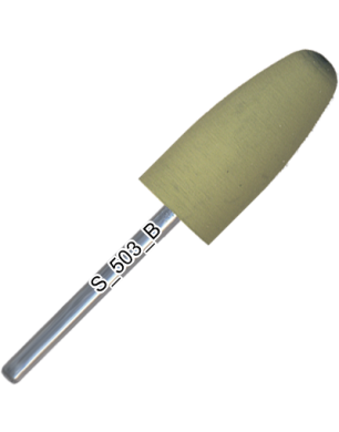 Polissoir en silicone conique arrondi, grain fin, diamètre 10,0 mm, longueur utile 22,0 mm S_503_K