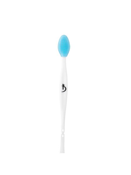 Silicone face scrub brush (color: blue)