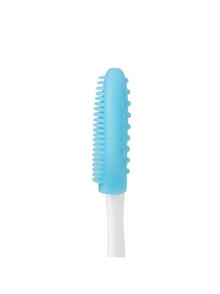 Silicone face scrub brush (color: blue)
