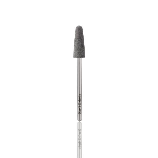 Silicone polisher of rounded cone shape, medium abrasive (d = 6.5 mm), working part length 16.0 mm, Sw104mK