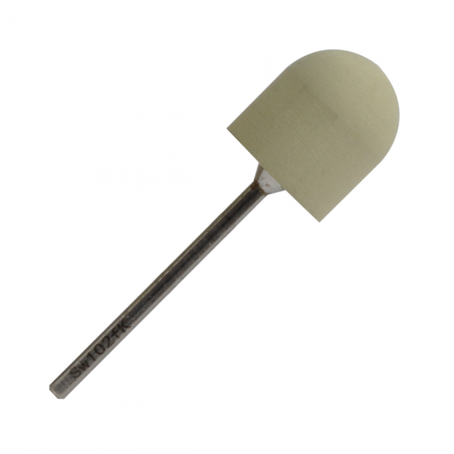 Polisher silicone, rounded cylinder, soft abrasive, d=15 mm, length of working part 18 mm, Sw102fK