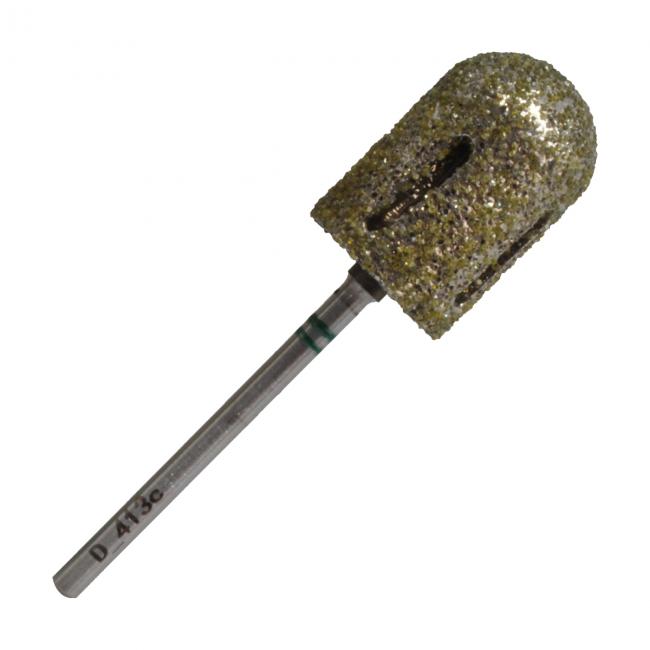 Diamond drill bit, 13.0 mm diameter, shape: rounded cylinder, hard abrasive, part length 20 mm, D_413cK