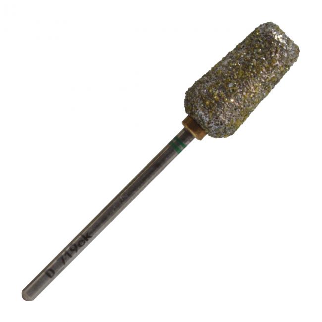 Diamond drill bit, 9.0 mm diameter, shape: truncated cone, hard abrasive, part length 19 mm, D_719cK