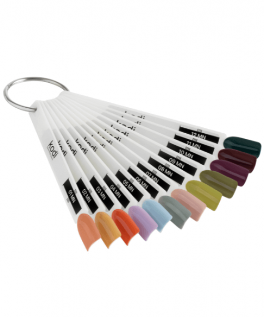 Palette de teintes de la série de vernis semi-permanents "Mouline" (5 tips)