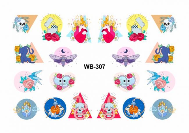 Slider Design with White Backing WB-307