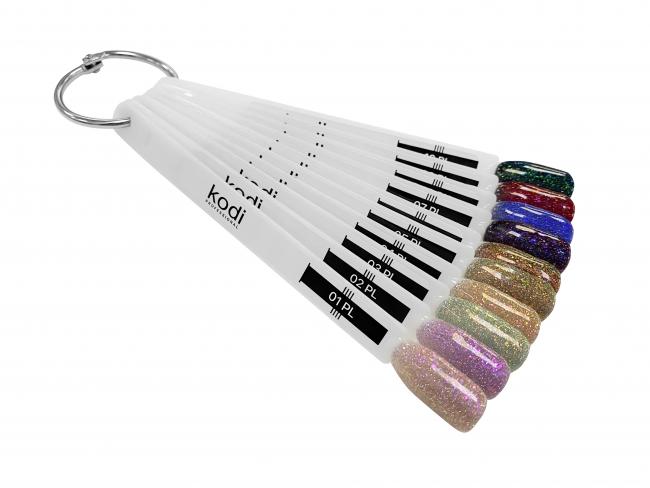 Palette of Polar Light gel polishes, 11 tips