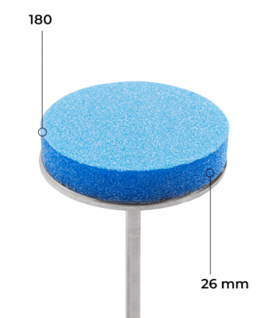 Disque buffer 26 mm (bleu, grain 180, 50 pcs)