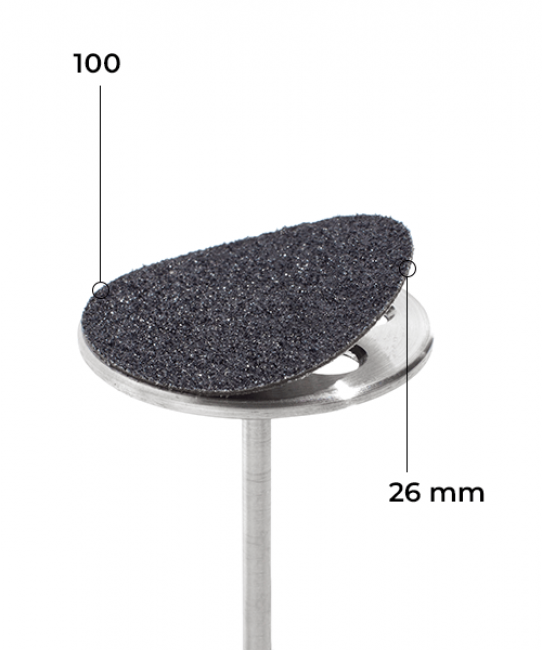 Disc 26 mm (schwarz, 100 Grit, ohne Schaumstoffpolster, 50 Stk.)