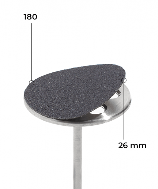Disque 26 mm (noir, grain 180, sans support mousse, 50 pcs)