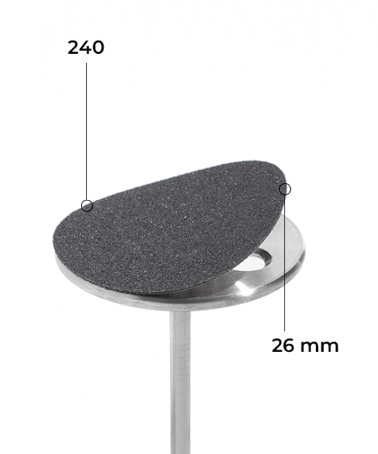 Disque 26 mm (noir, grain 240, sans support mousse, 50 pcs)
