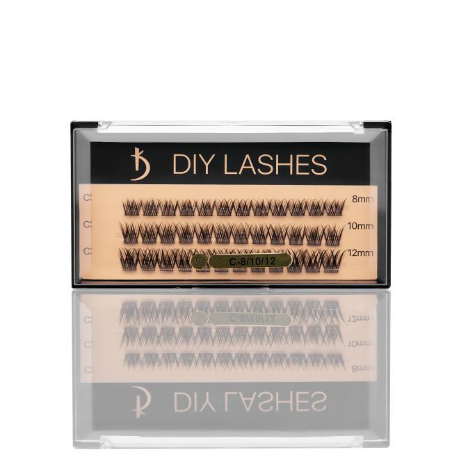 Eyelash Extensions DIY LASHES 03A C 0,07 (8 mm, 10 mm, 12 mm)