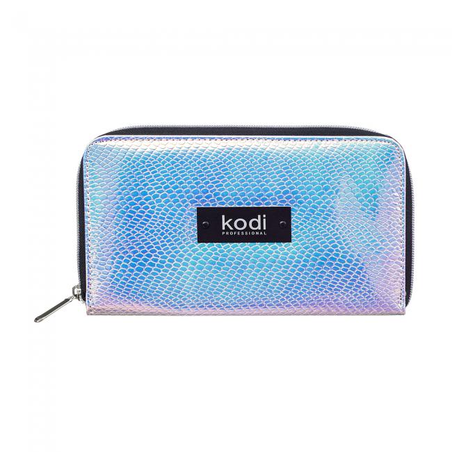 Brush Cover with Zipper №02, Color: Silver Blue