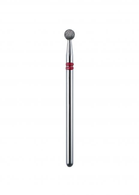 Diamantfräser Kugel, feine Körnung, Durchmesser 3,5 mm, Arbeitslänge 3,5 mm, P801f035