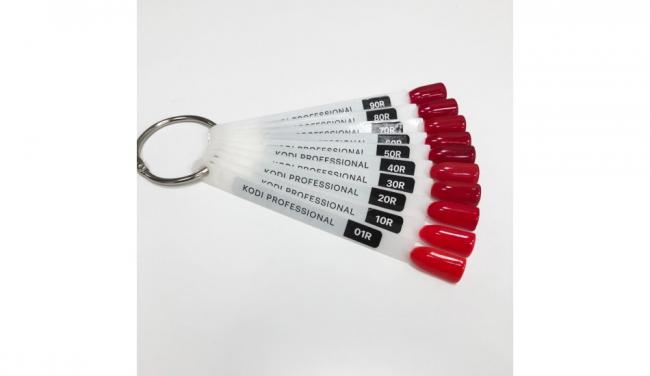 Палітра відтінків гель-лаків серії Red (12 типсів)