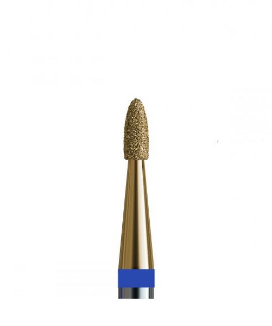 № 144 V104.243.524.014_Z (Drill Bit Diamond Flame Small 243, d = 1.4 mm, Medium Abrasive, with Zirconium Spraying)