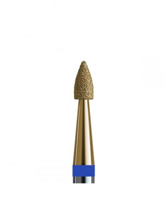 № 148 V104.243.524.018_Z (Drill Bit Diamond Flame Small 243, d = 1.8 mm, Medium Abrasive, with Zirconium Spraying)