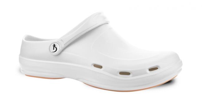 Clogs FIT CLOG with a Changeable Inner Sole, Color: White (Size: 42)