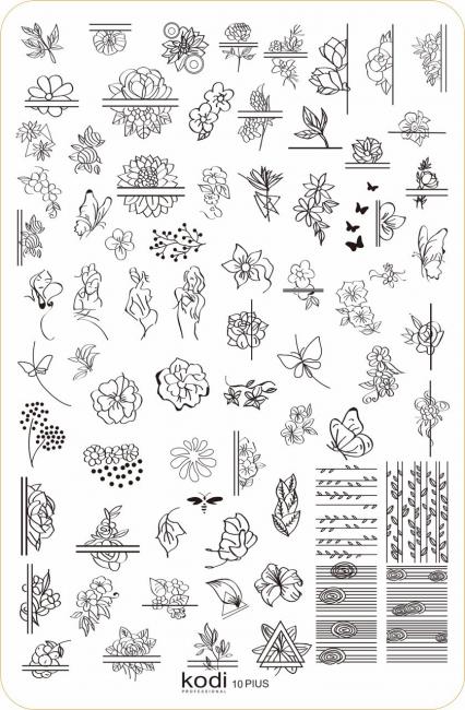 Stamping Plate "Plus size" № 10 (9.5x14.5cm)