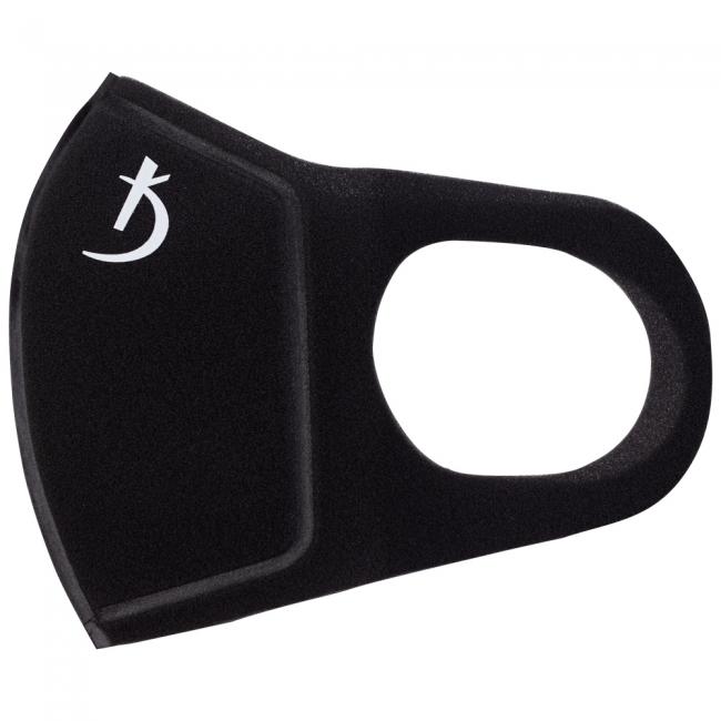 Zweilagige Neopren-Maske ohne Ventil, schwarz mit Logo