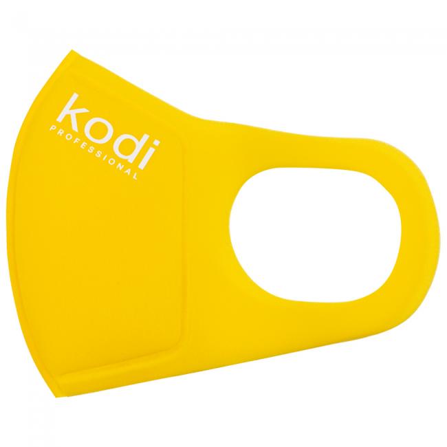 Double Layer Neoprene Mask Without Valve, Yellow with Kodi Professional Logo