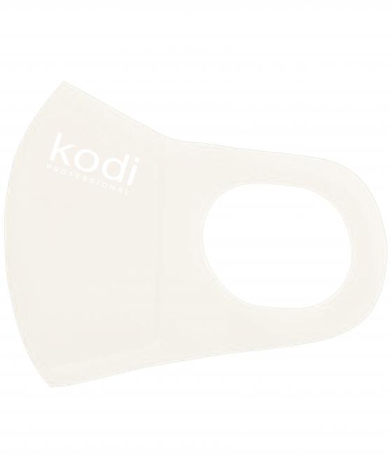 Double Layer Neoprene Mask Without Valve, White with Kodi Professional Logo