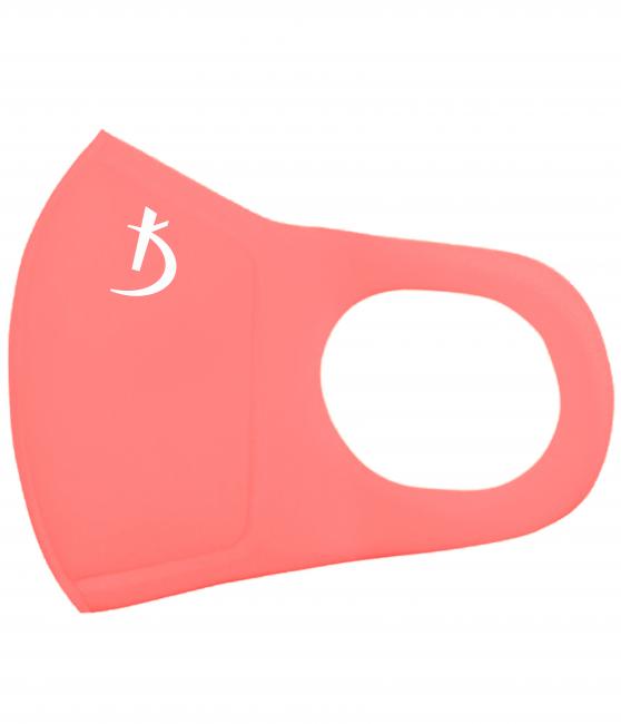 Double Layer Neoprene Mask Without Valve, Coral with Logo